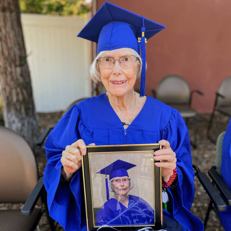 Congratulations on your graduation from Carlton Senior Living